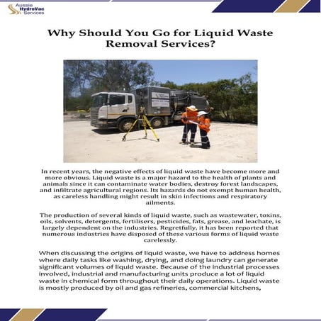Why Should You Go for Liquid Waste Removal Services.pdf