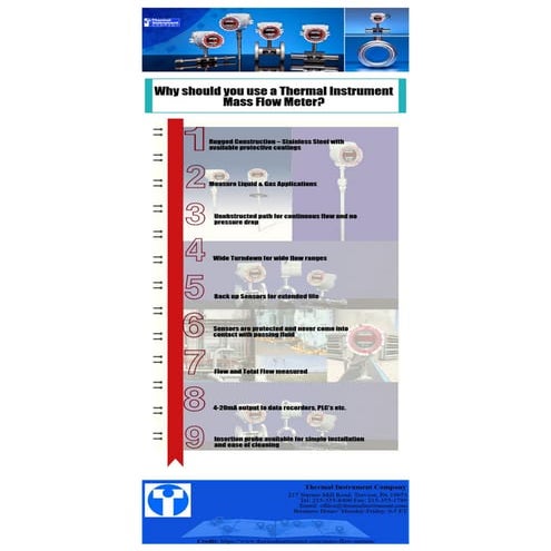 Why should you use a thermal mass flow meter | PDF