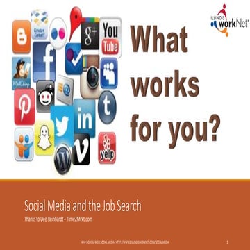 What works for you - Social Media and the Job Search