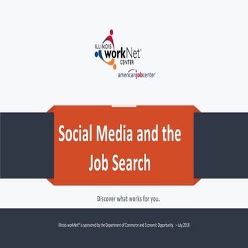 Why social media job seeker