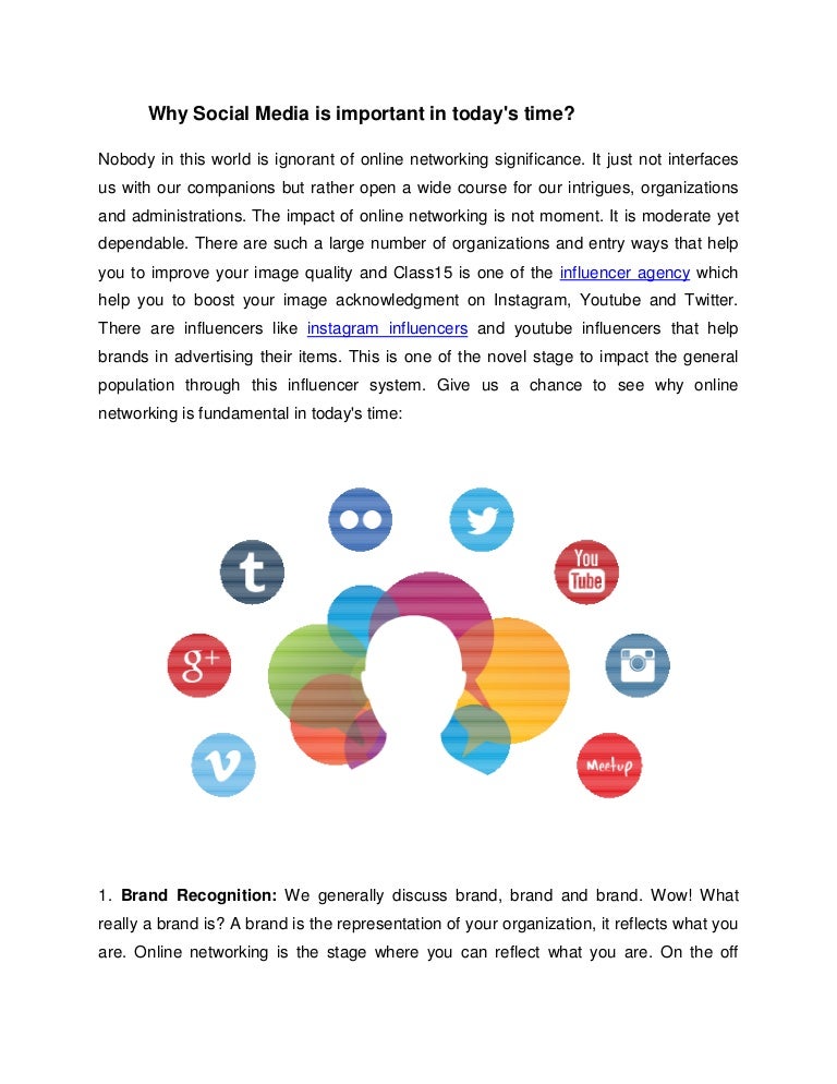 Why social media is important in today