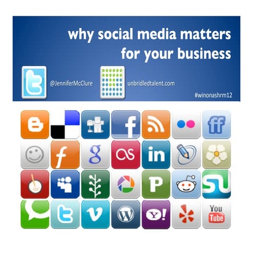 Why Social Media Matters For Business - March 13 2012