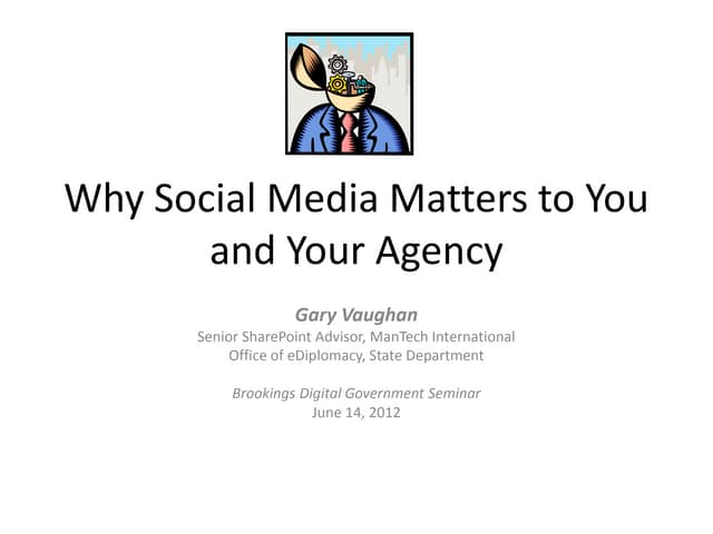 Why Social Media Matters to You and Your Agency