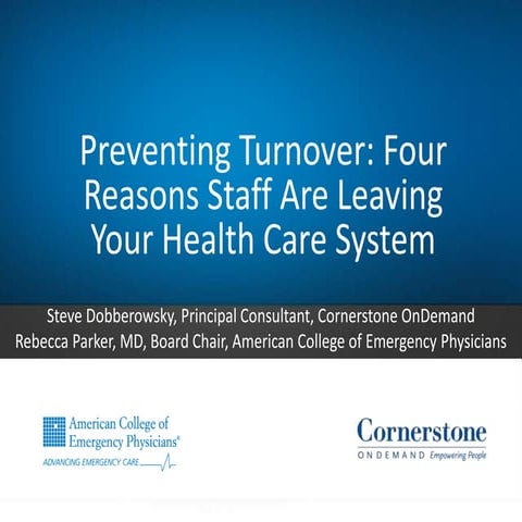 Why staff are leaving your health system