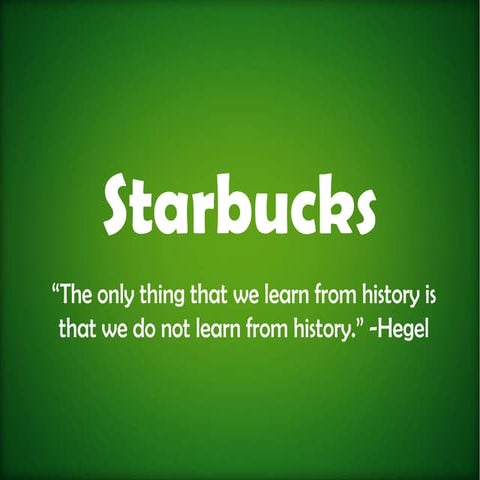 Coffee Wars -- Why Starbucks Will Not Win