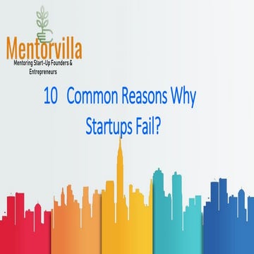 Top 20 Reasons Why Startups Fail | PPTX