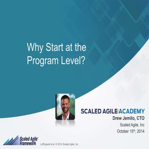 Implementing SAFe: Why Start at the Program Level?