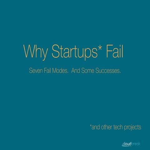 Top 20 Reasons Why Startups Fail | PPTX