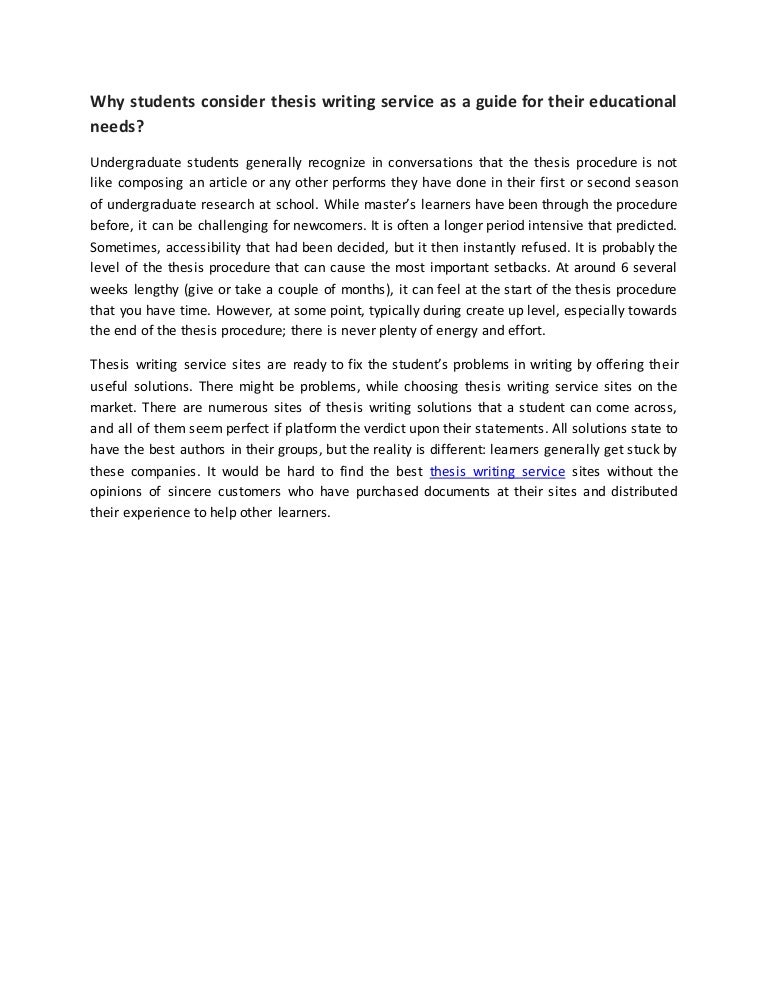 Professional Thesis Help - Thesis Writing Service
