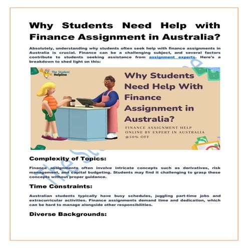 Why University Students Rely on Finance Assignment Help | PPTX