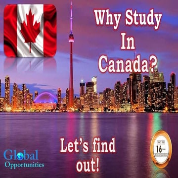 Why study in Canada?