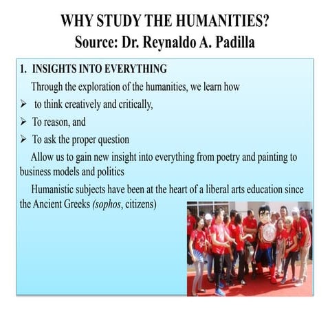 Why study the humanities