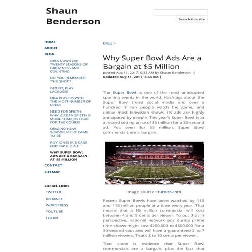 Why Super Bowl Ads Are a Bargain at $5 Million