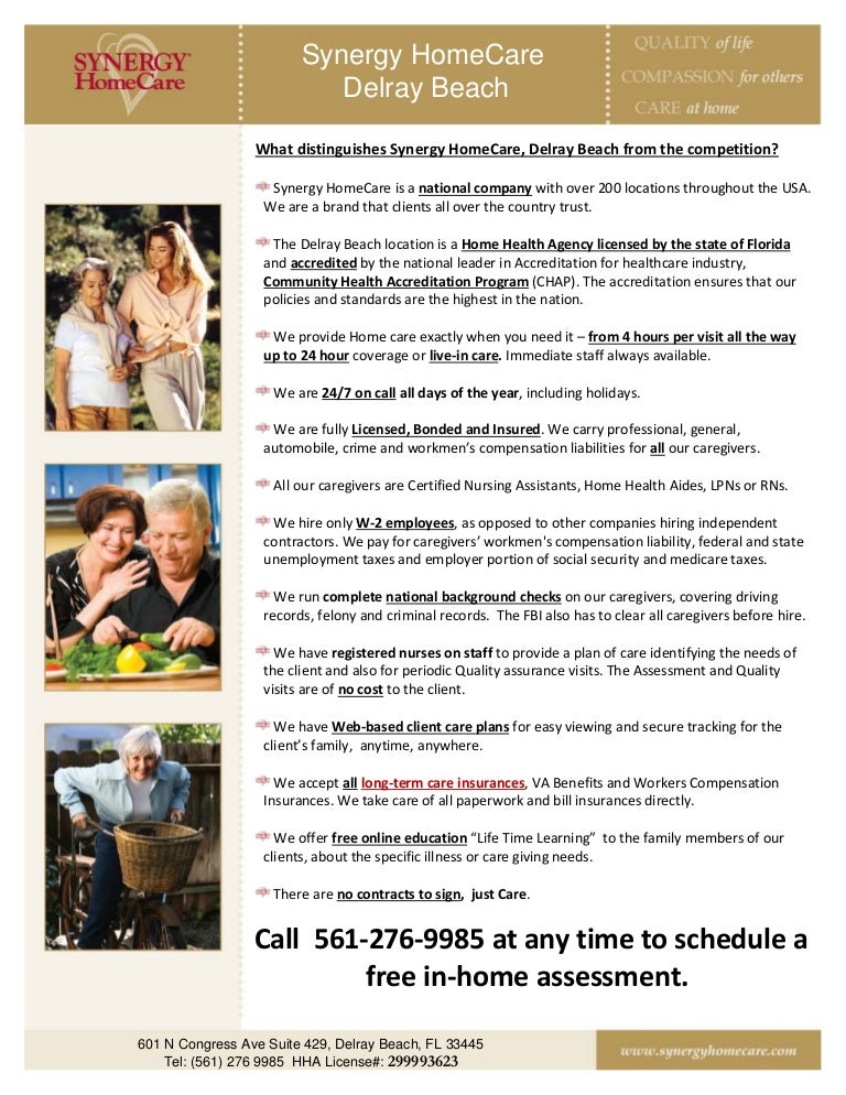 Home Care Agencies Delray Beach