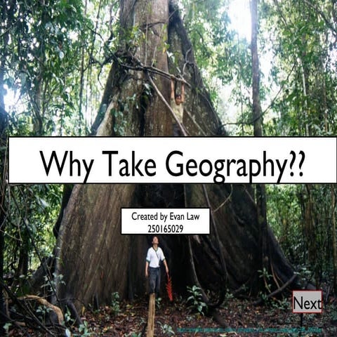 Why Take Geography