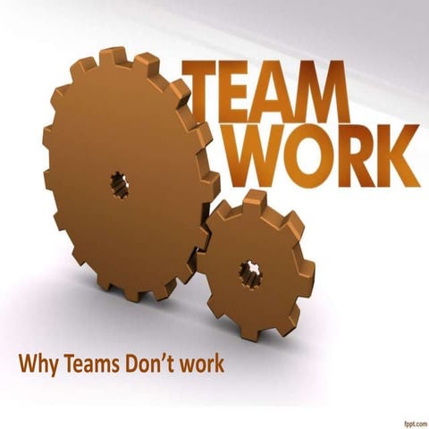 Why teams dont work | PPT