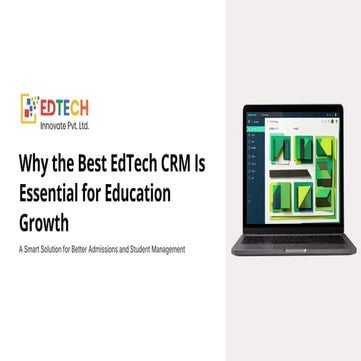 Why the Best EdTech CRM Is Essential for Education Growth and Student ...