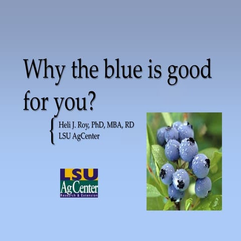 Why the blue is good for you