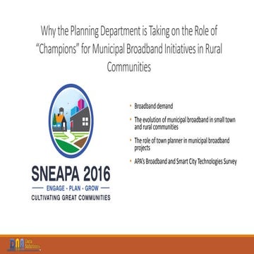 Why the planning department is taking on the role of champions