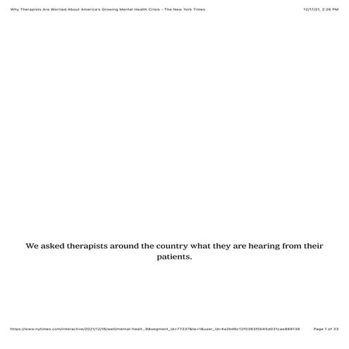 Why therapists are worried about america’s growing mental health crisis   the...