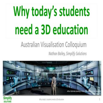 Why today's students need a 3D education