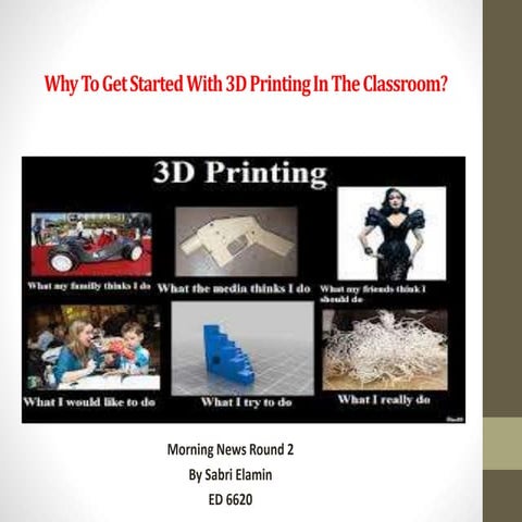 Why to get started with 3 d printing in