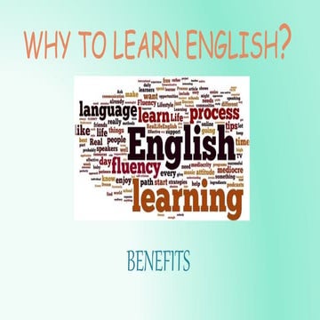 Why to learn English | PPT