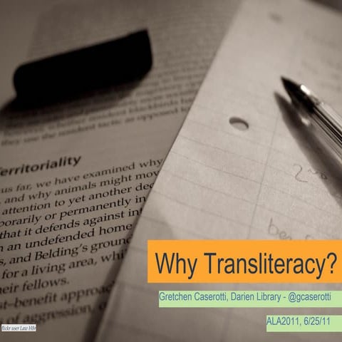 Why Transliteracy
