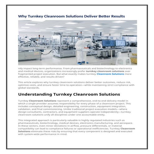 Cleanroom Solutions | Lindstrom Group _.pptx