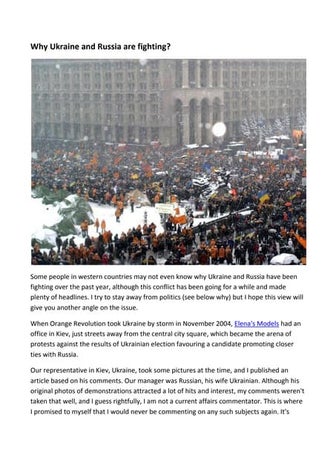 Why ukraine and russia are fighting