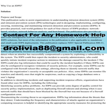 Why Use an IDPSSolutionPurpose and ScopeThis publication se.pdf