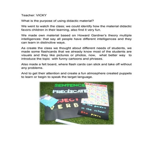 Why use material didactic