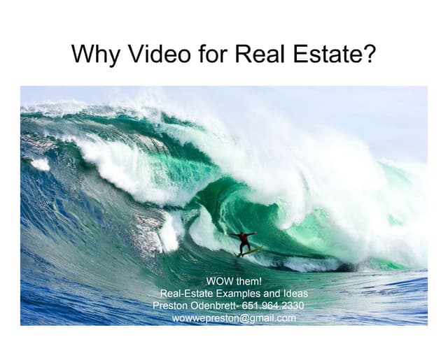 Why video for real estate