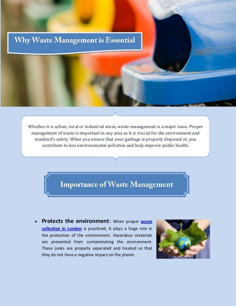Why Waste Management is Essential