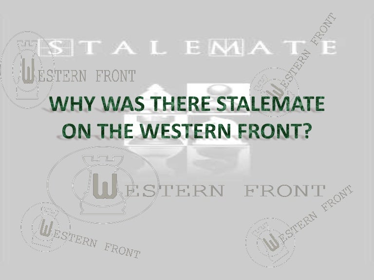 stalemate on the western front