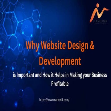 Why Website Design & Development is Crucial for Business Profitability | Markonik