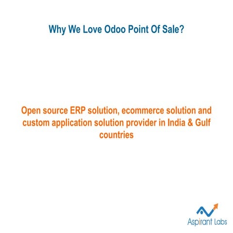 Why we love odoo point of sale?