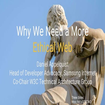 Why we need a more Ethical Web   