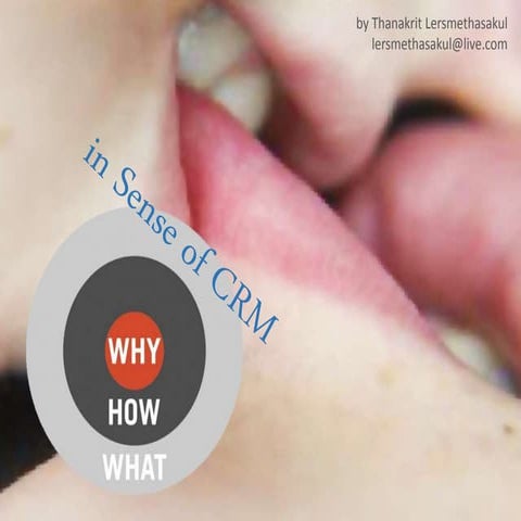 Why What How in Sense of CRM