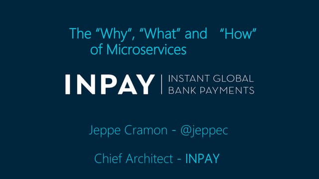 The "Why", "What" & "How" of Microservices - short version