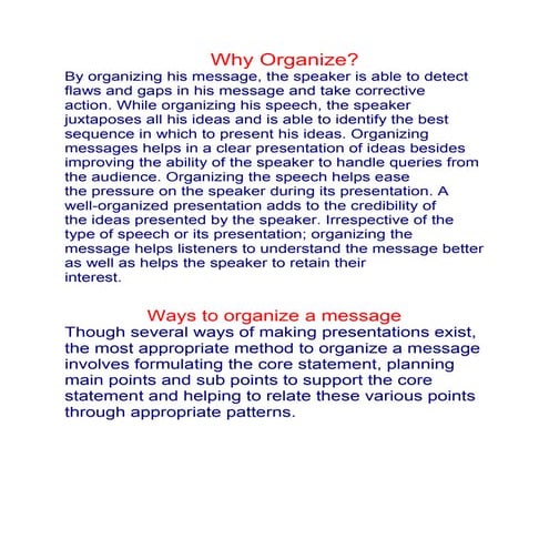 Why why organize