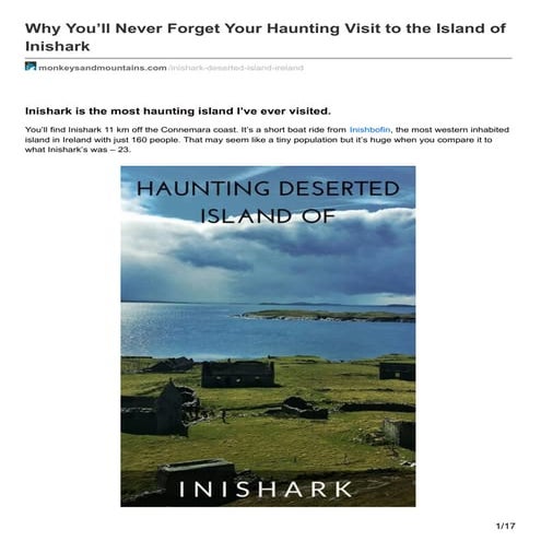 Why You'll Never Forget Your Haunting Visit to the Island of Inishark