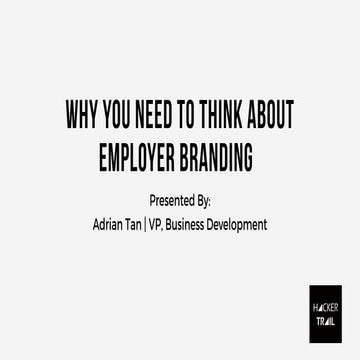 Why you need to think about employer branding