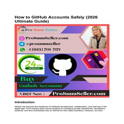 Ultimate Guide to Safely Managing GitHub Accounts in 2026 | DOCX