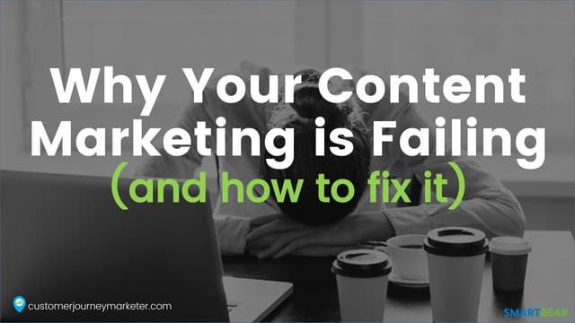 Why Your Content Marketing Is Failing And How To Fix It Ppt Why Your Content Marketing Is Failing And How To Fix It Ppt