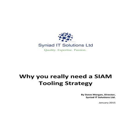 Why you really need a SIAM tooling strategy 