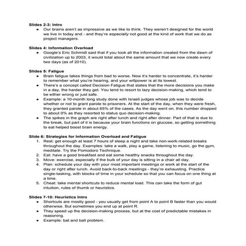 Why You're a Terrible PM: Cognitive Biases in Project Management notes ...