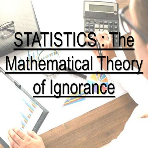 Why you should love statistics?