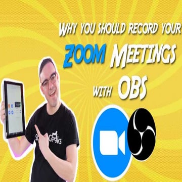 Why you should record your zoom meetings with obs