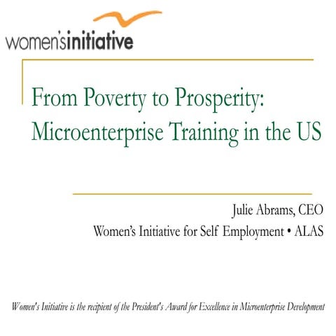 Womens Initiative presentation to SVMN 2.24.09